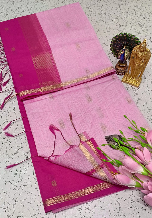 Maheswari-style Silk Cotton Saree