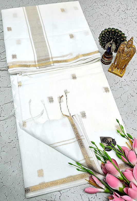 Maheswari-style Silk Cotton Saree