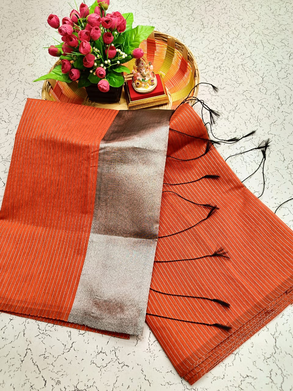 Maheswari Style Silk Cotton Saree