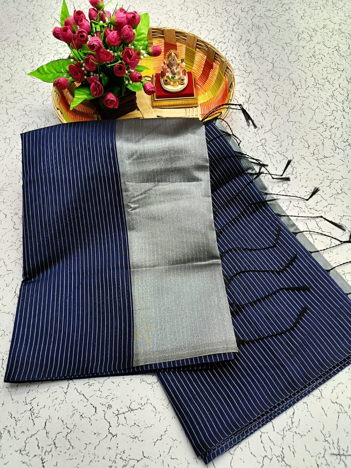 Maheswari Style Silk Cotton Saree