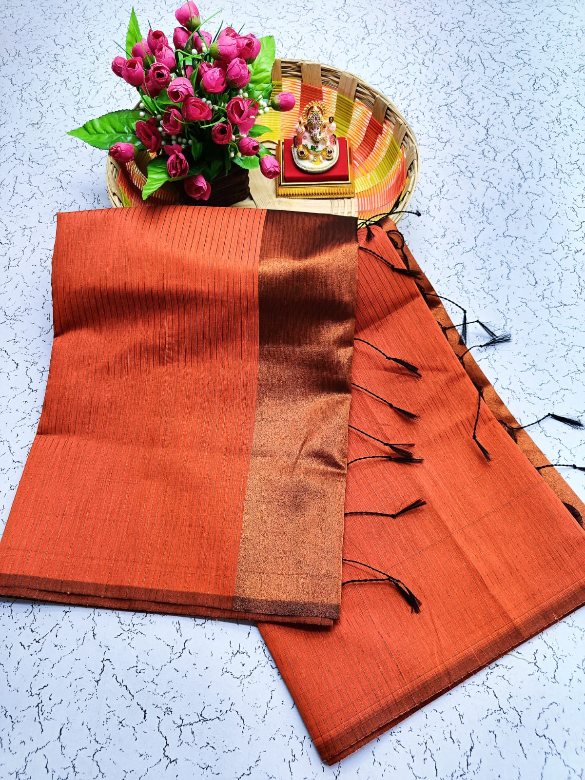 Maheswari Style Silk Cotton Saree