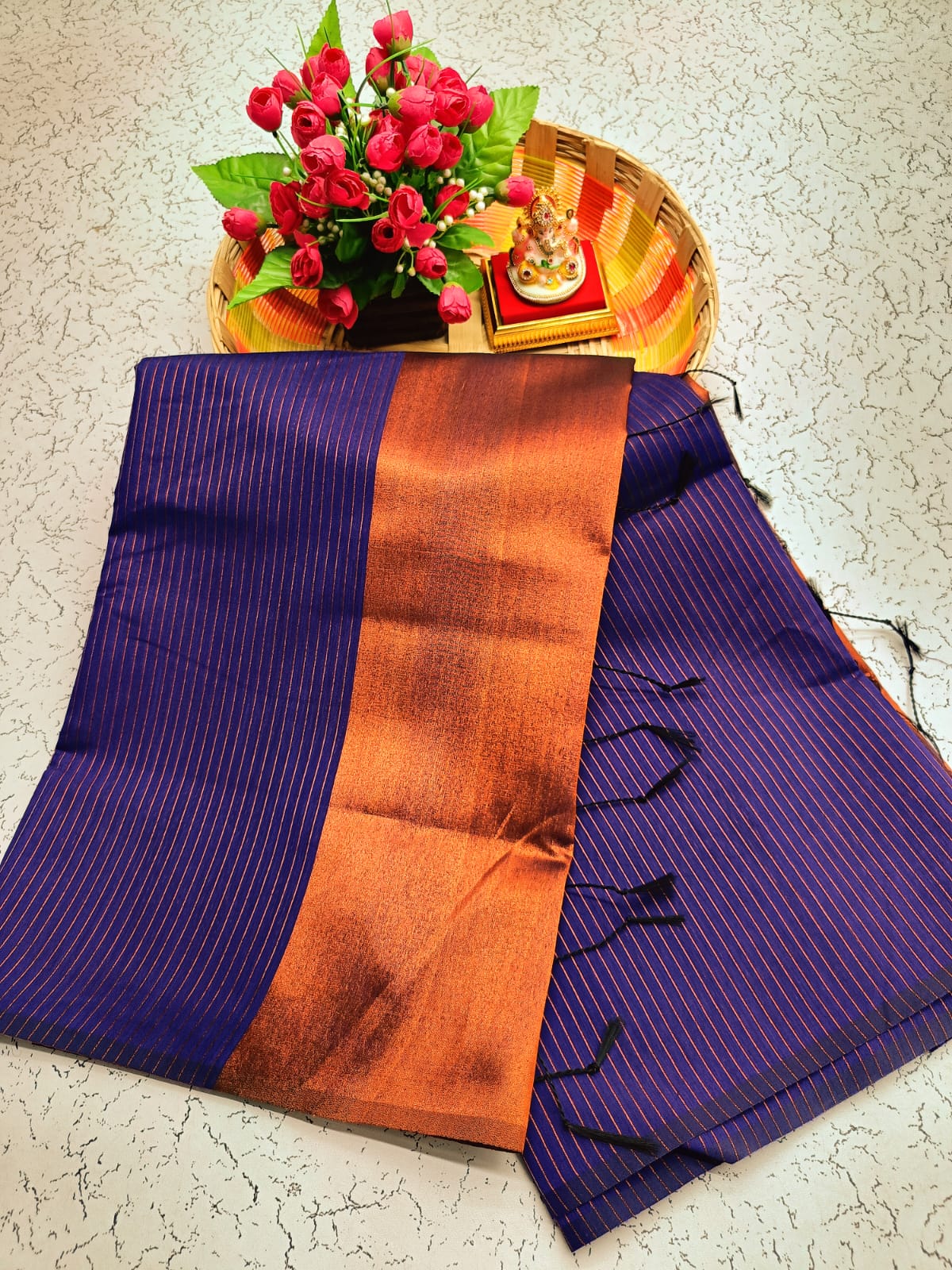 Maheswari Style Silk Cotton Saree