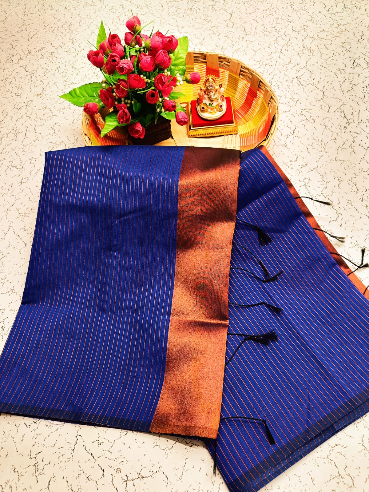 Maheswari Style Silk Cotton Saree