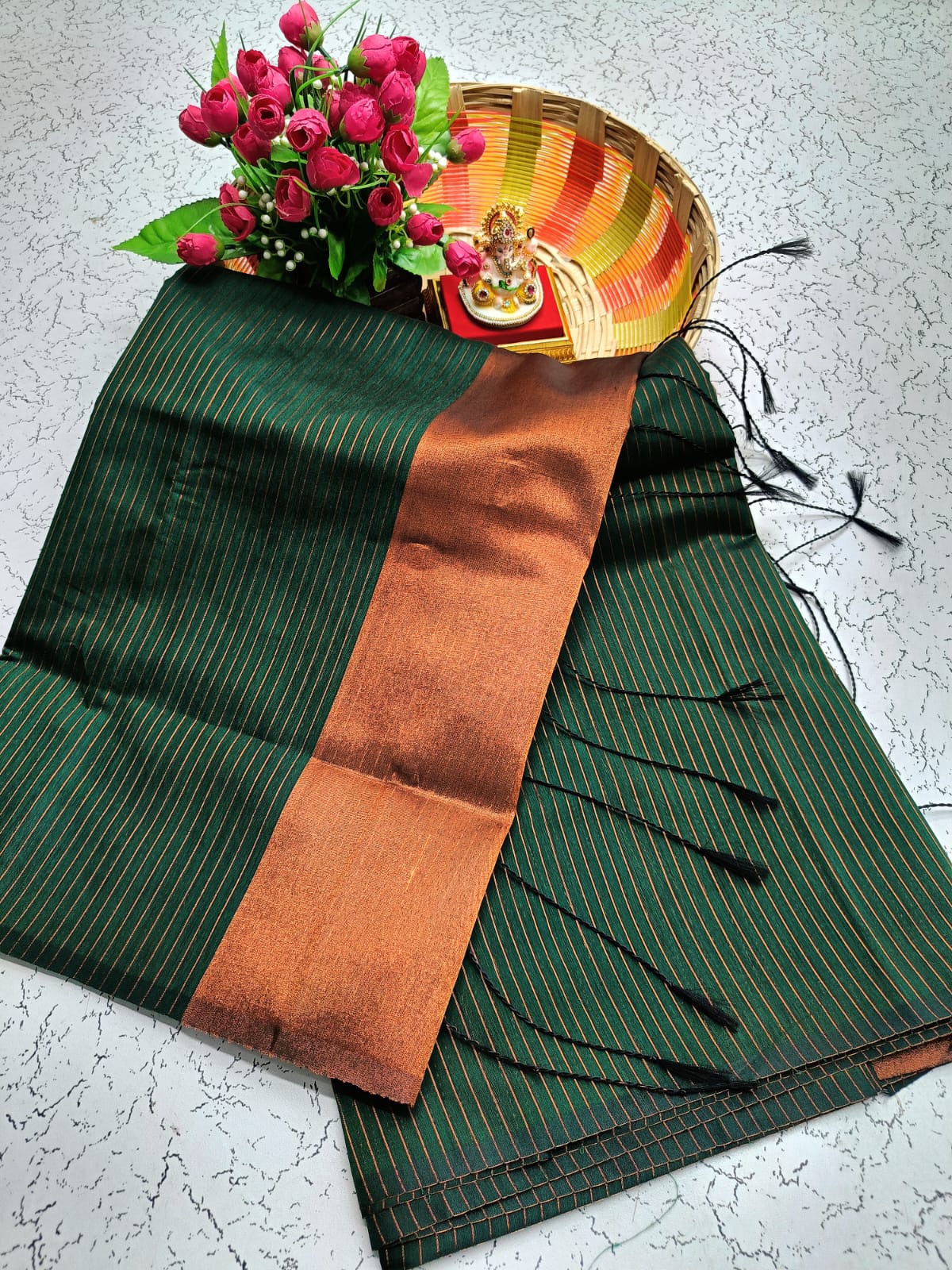 Maheswari Style Silk Cotton Saree