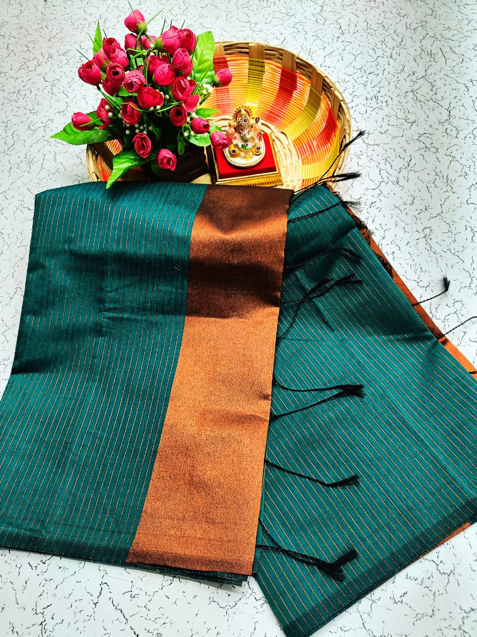 Maheswari Style Silk Cotton Saree