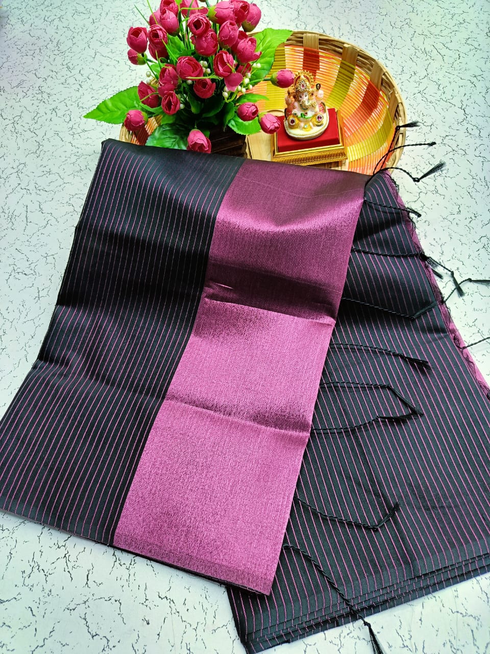 Maheswari Style Silk Cotton Saree