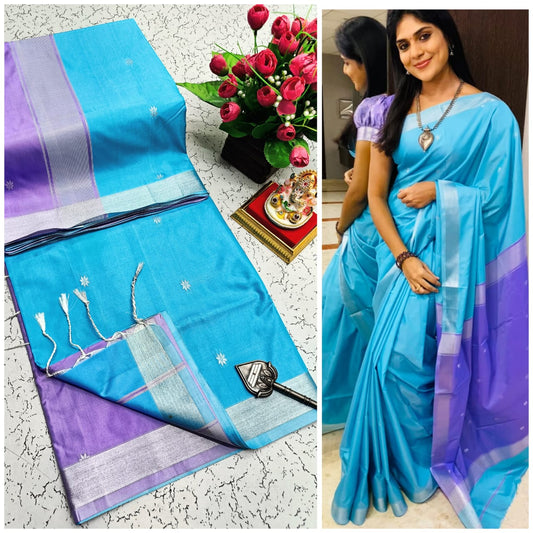 Maheswari Style Soft Silk Saree