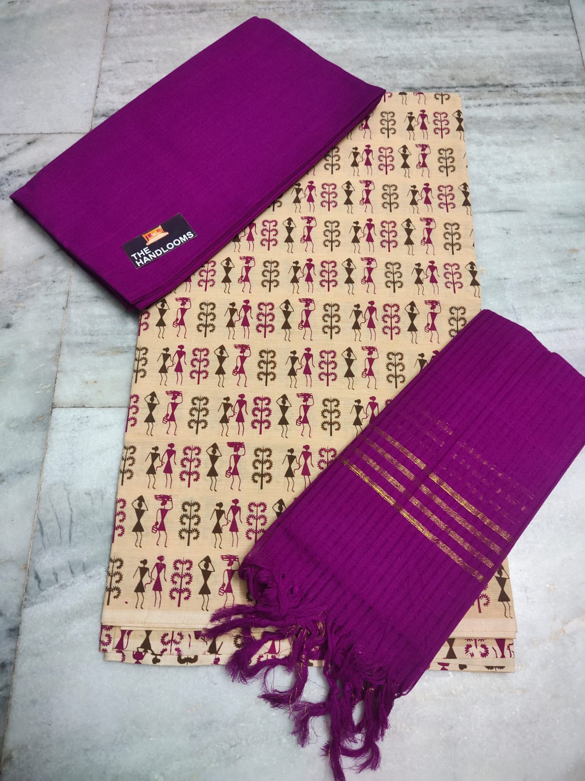 Mangalagiri Handloom Cotton Dress Material-2Pcs-WPSMGOCT1005 – Weavesmart