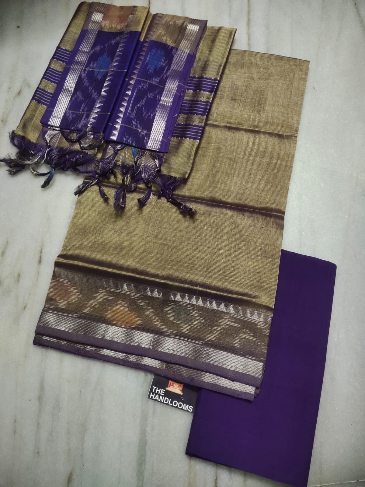 Mangalagiri handloom pure pattu by cotton dress material