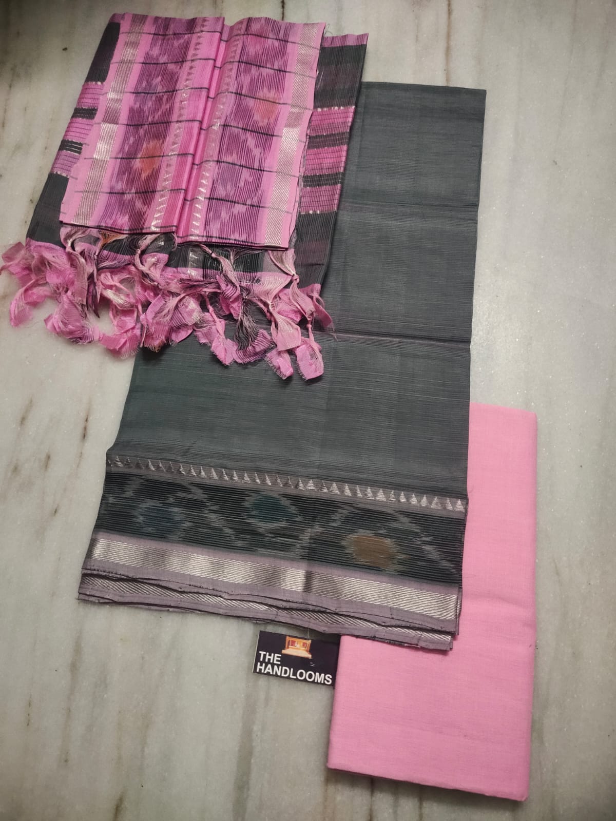 Mangalagiri handloom pure pattu by cotton dress material