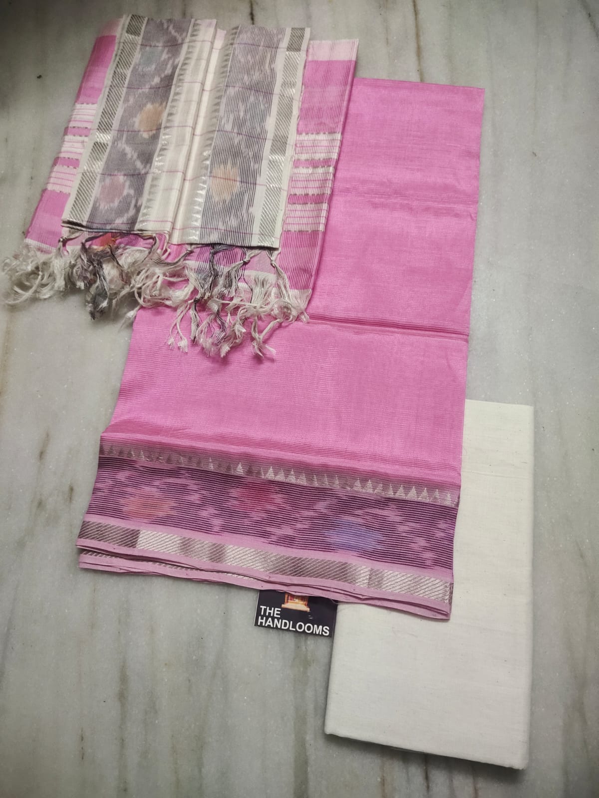 Mangalagiri handloom pure pattu by cotton dress material
