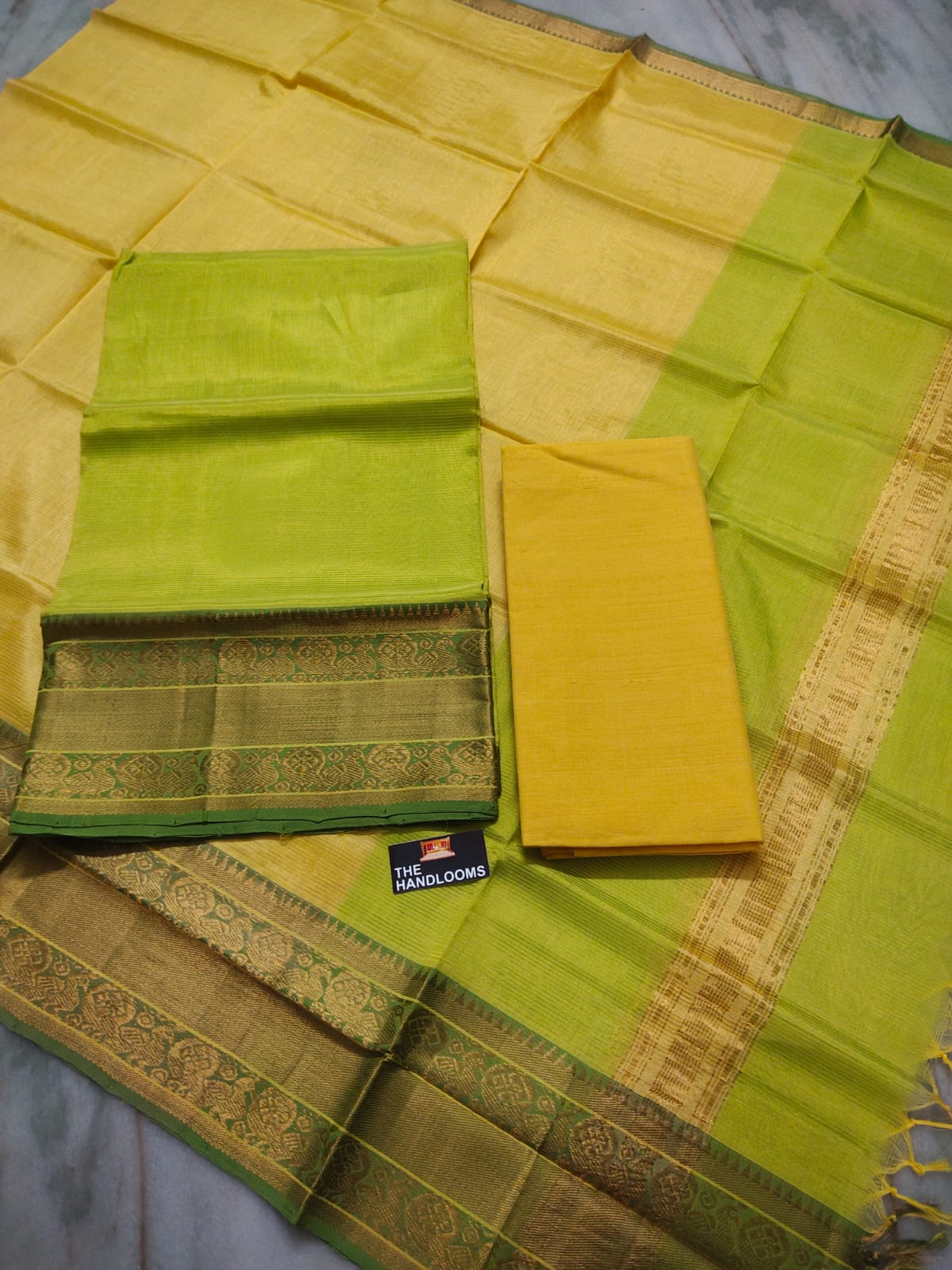 Mangalagiri handloom pure pattu by cotton {silk cotton} dress material