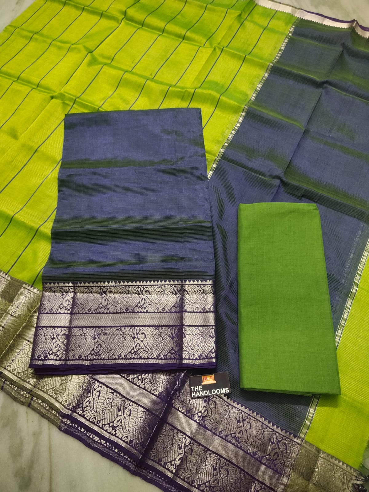 Mangalagiri handloom pure pattu by cotton {silk cotton} dress material