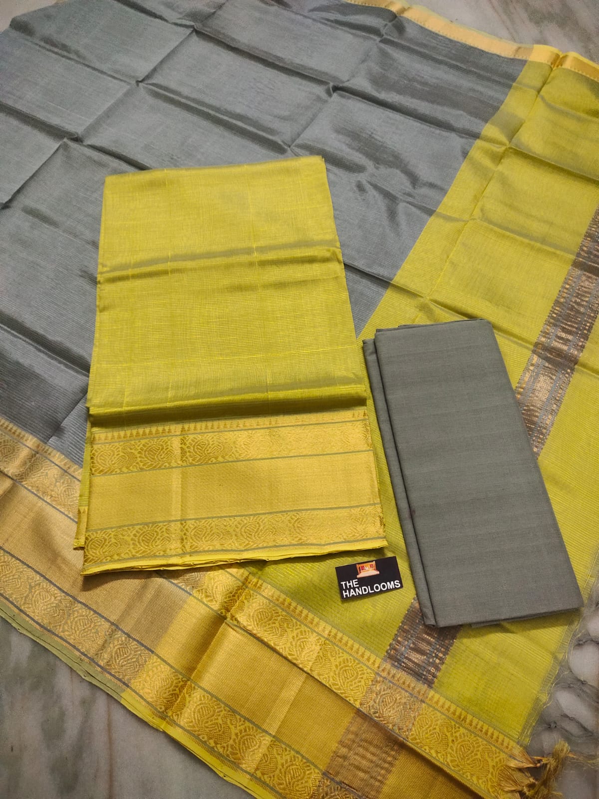 Mangalagiri handloom pure pattu by cotton {silk cotton} dress material