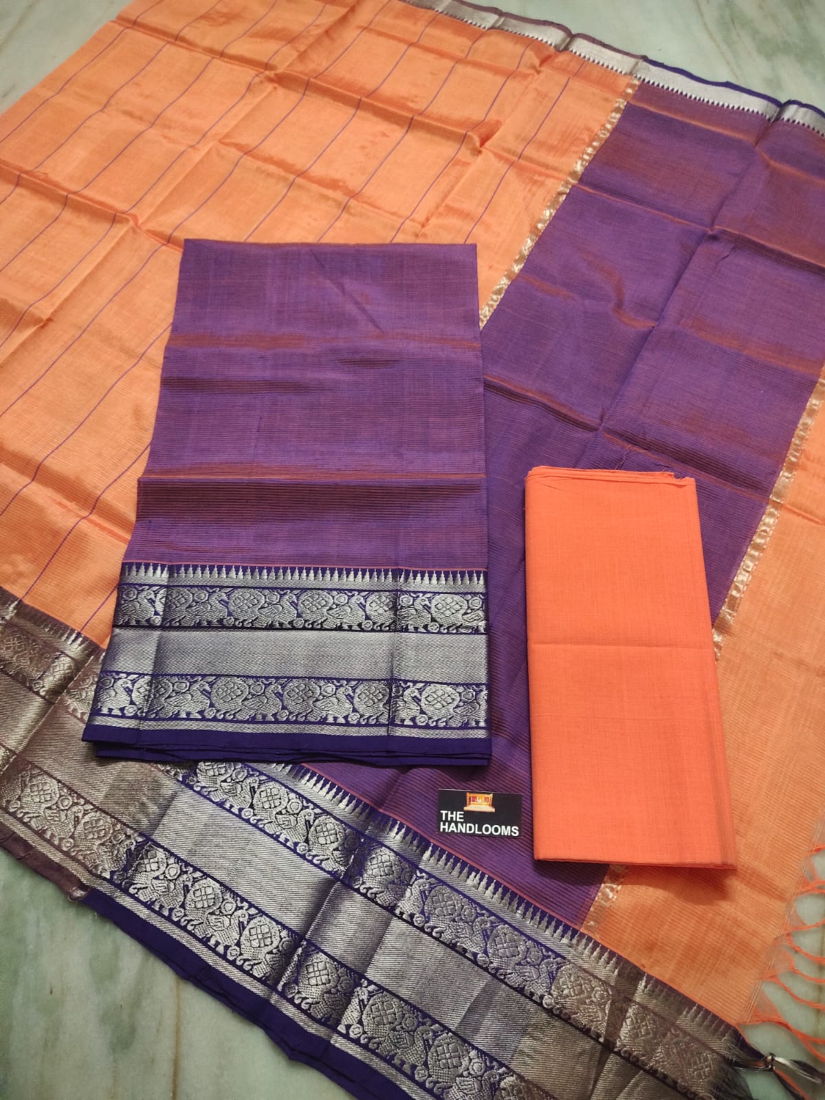 Mangalagiri handloom pure pattu by cotton {silk cotton} dress material