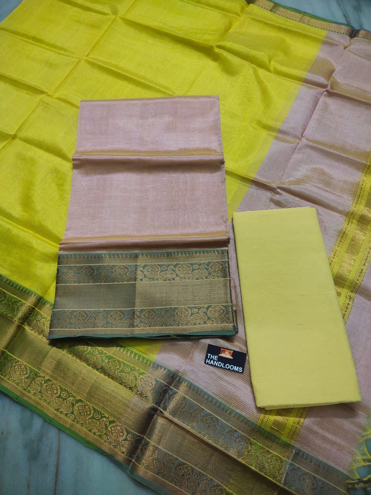 Mangalagiri handloom pure pattu by cotton {silk cotton} dress material