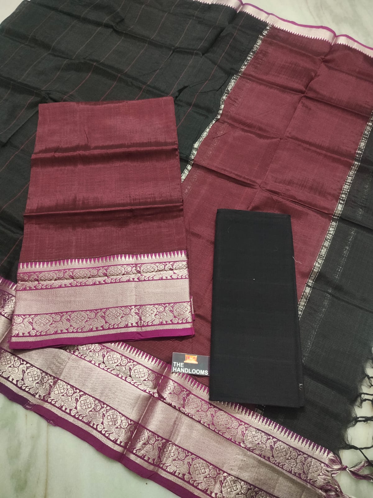 Mangalagiri handloom pure pattu by cotton {silk cotton} dress material