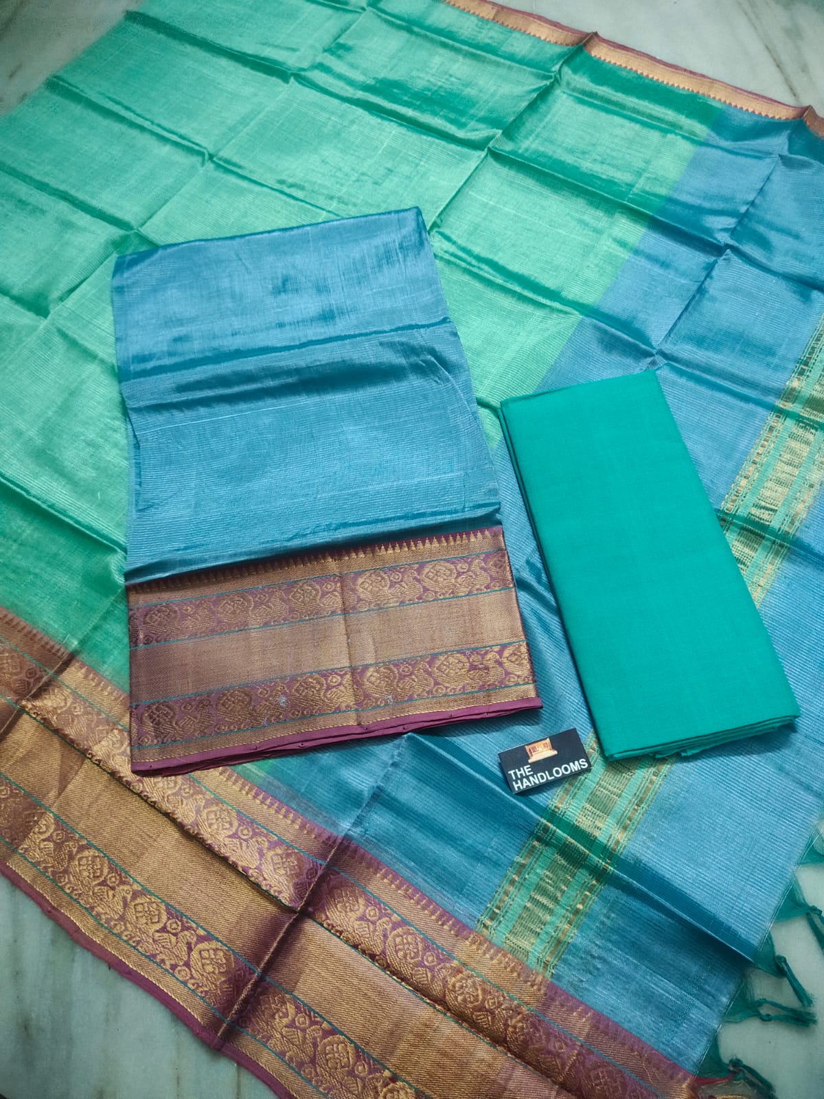 Mangalagiri handloom pure pattu by cotton {silk cotton} dress material