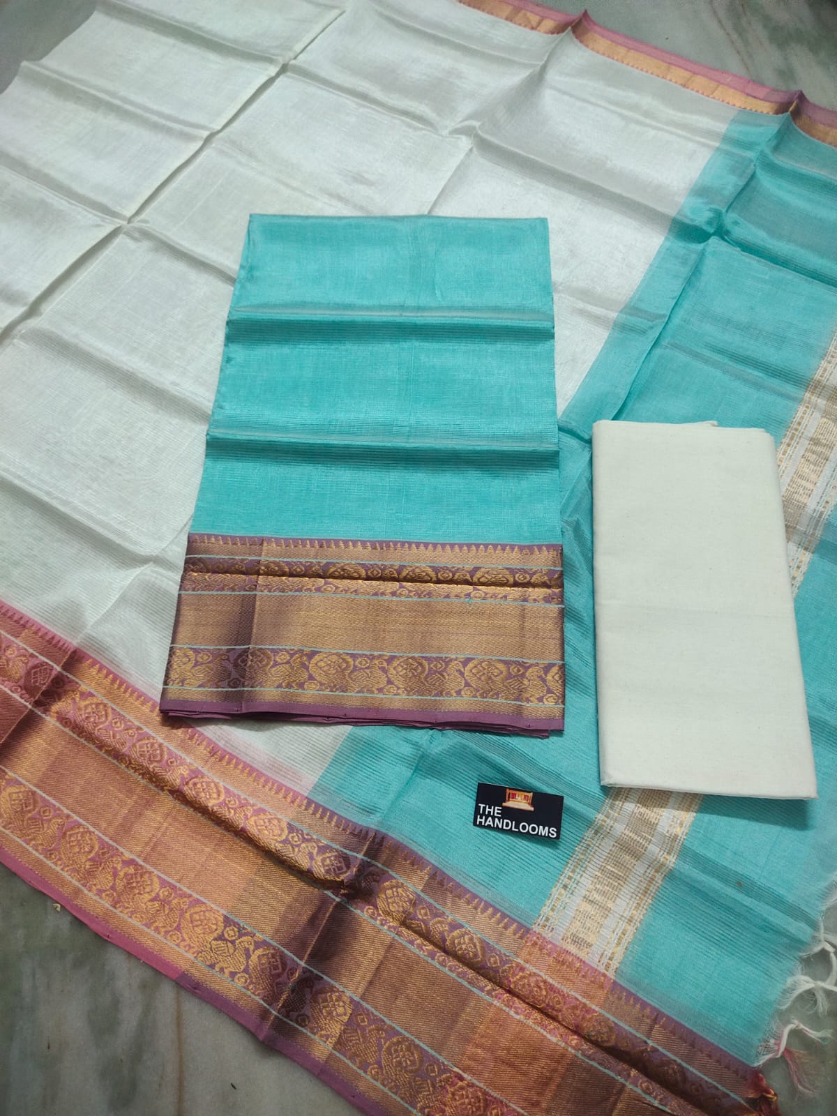 Mangalagiri handloom pure pattu by cotton {silk cotton} dress material