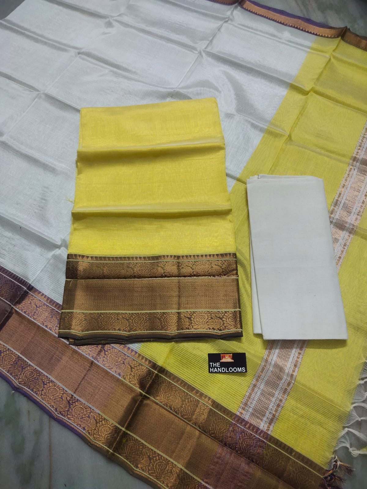 Mangalagiri handloom pure pattu by cotton {silk cotton} dress material