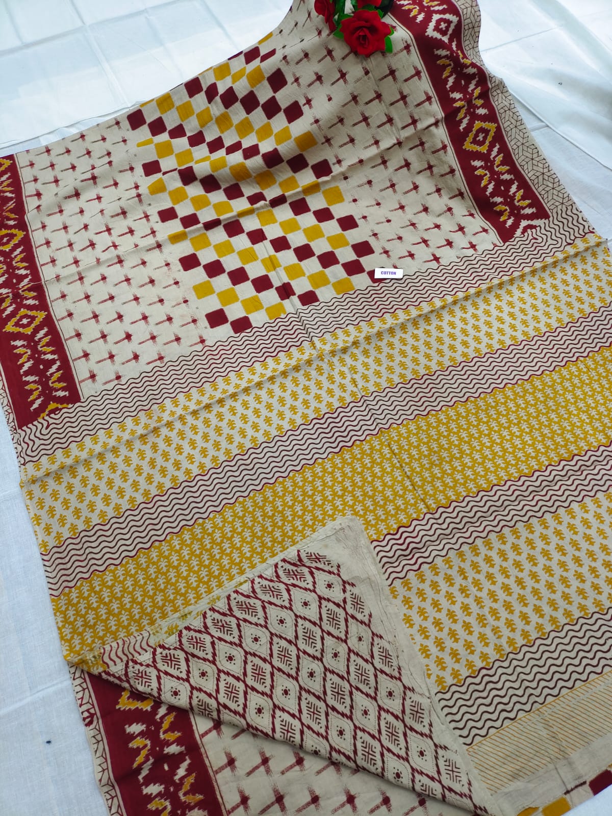 Kalamkari design printed saree