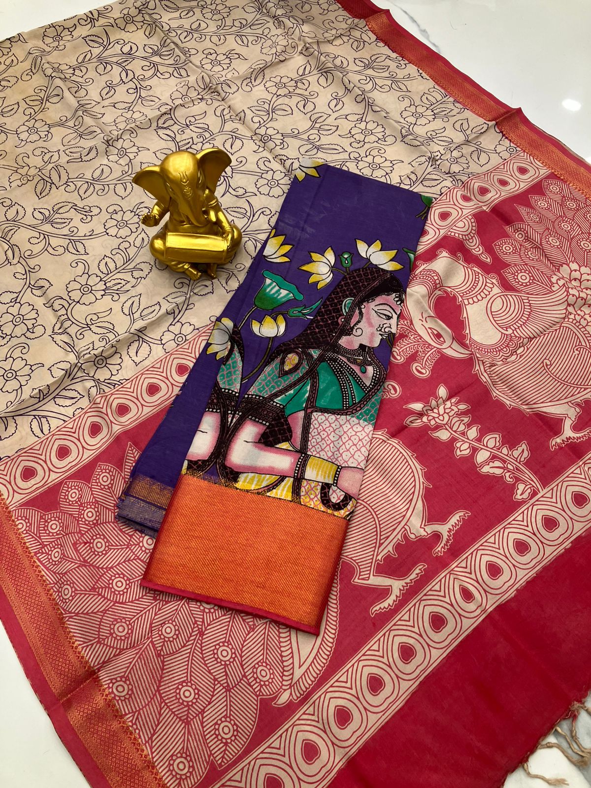Mangalagiri pattu by cotton dress material