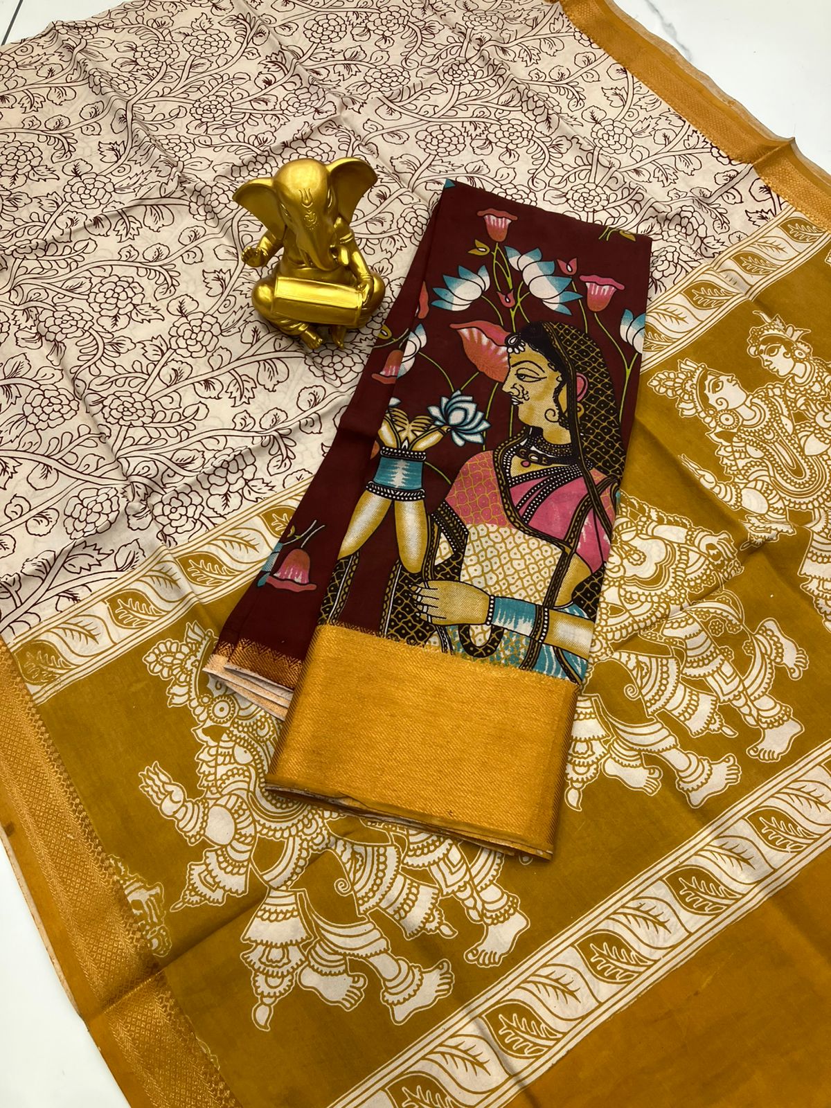 Mangalagiri pattu by cotton dress material
