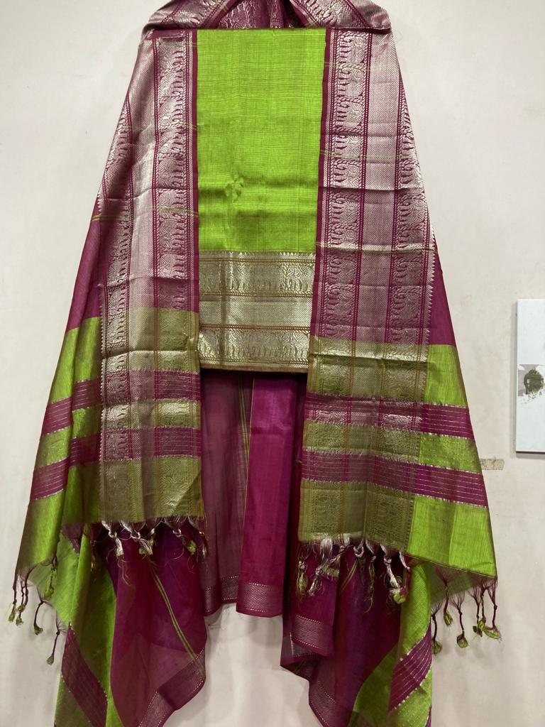 mangalagiri silk cotton dress materials Mangalagiri Dress Material 00414