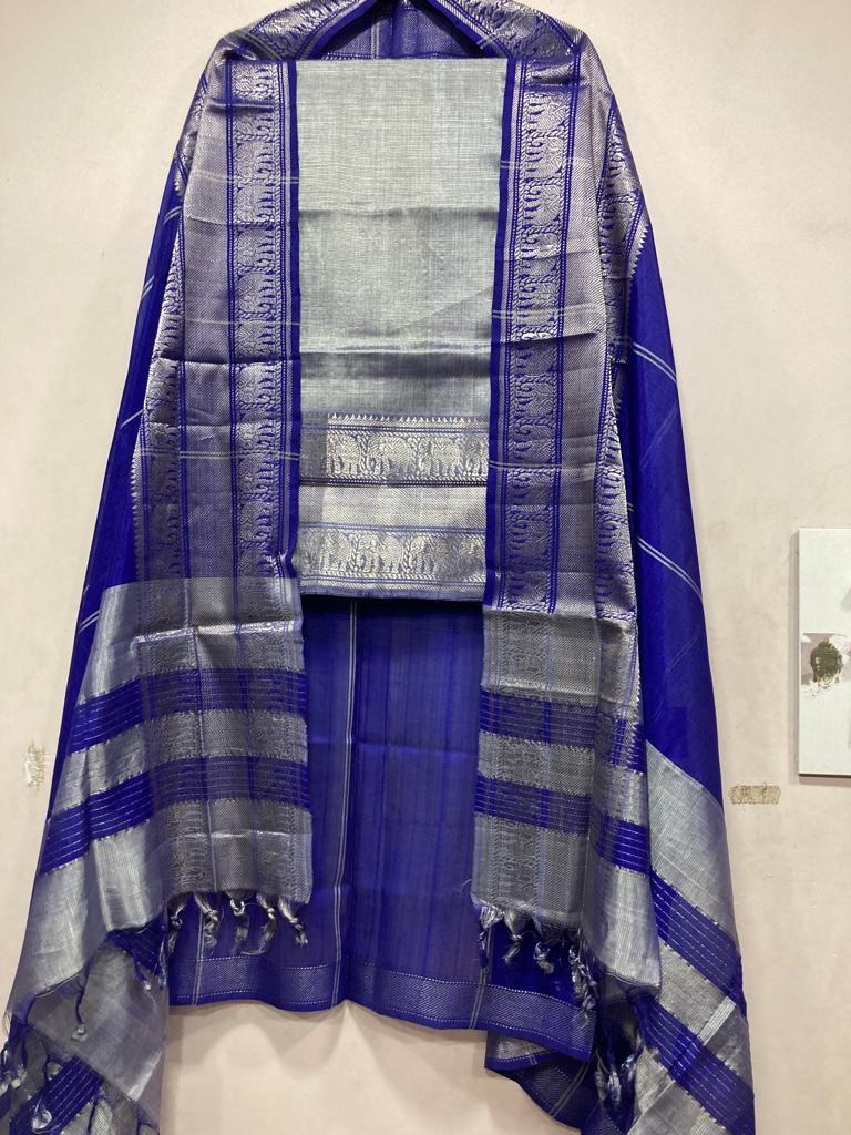 Mangalagiri pattu by cotton dress material