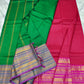 Mangalagiri pattu fancy border plain saree