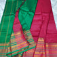 Mangalagiri pattu fancy border plain saree