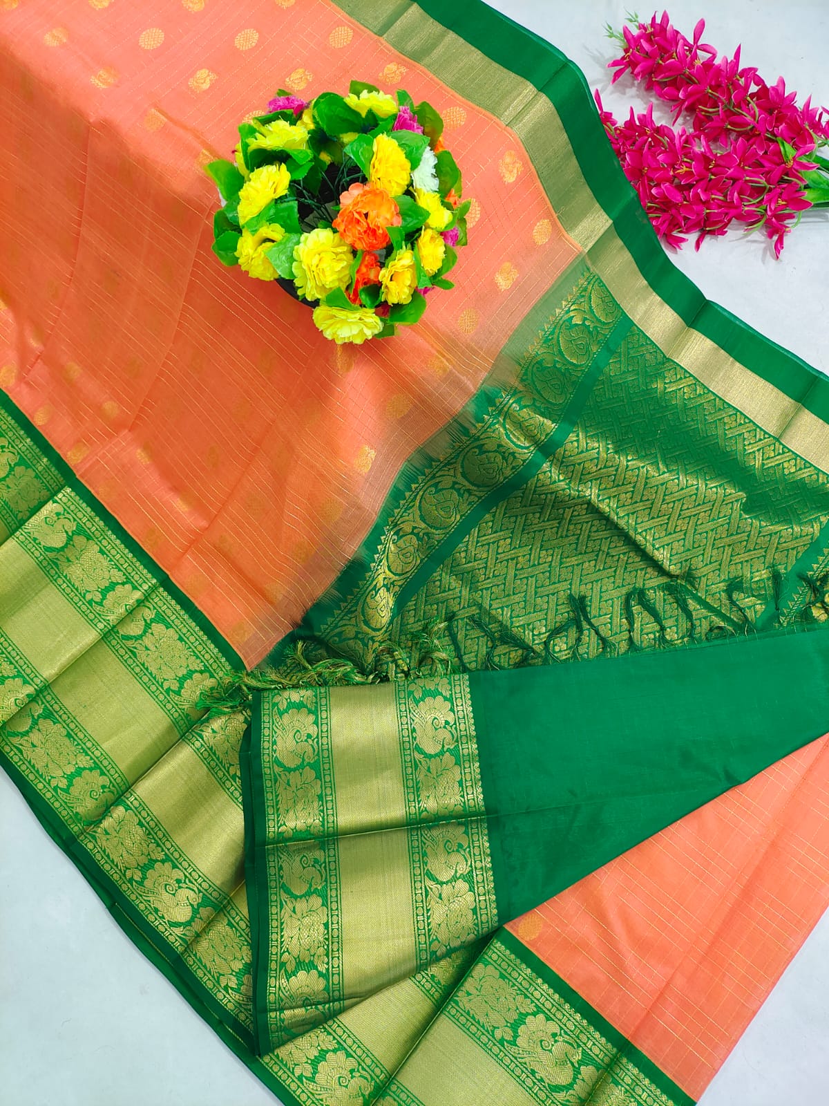 Kuppadam Pattu Kanchi Border Saree