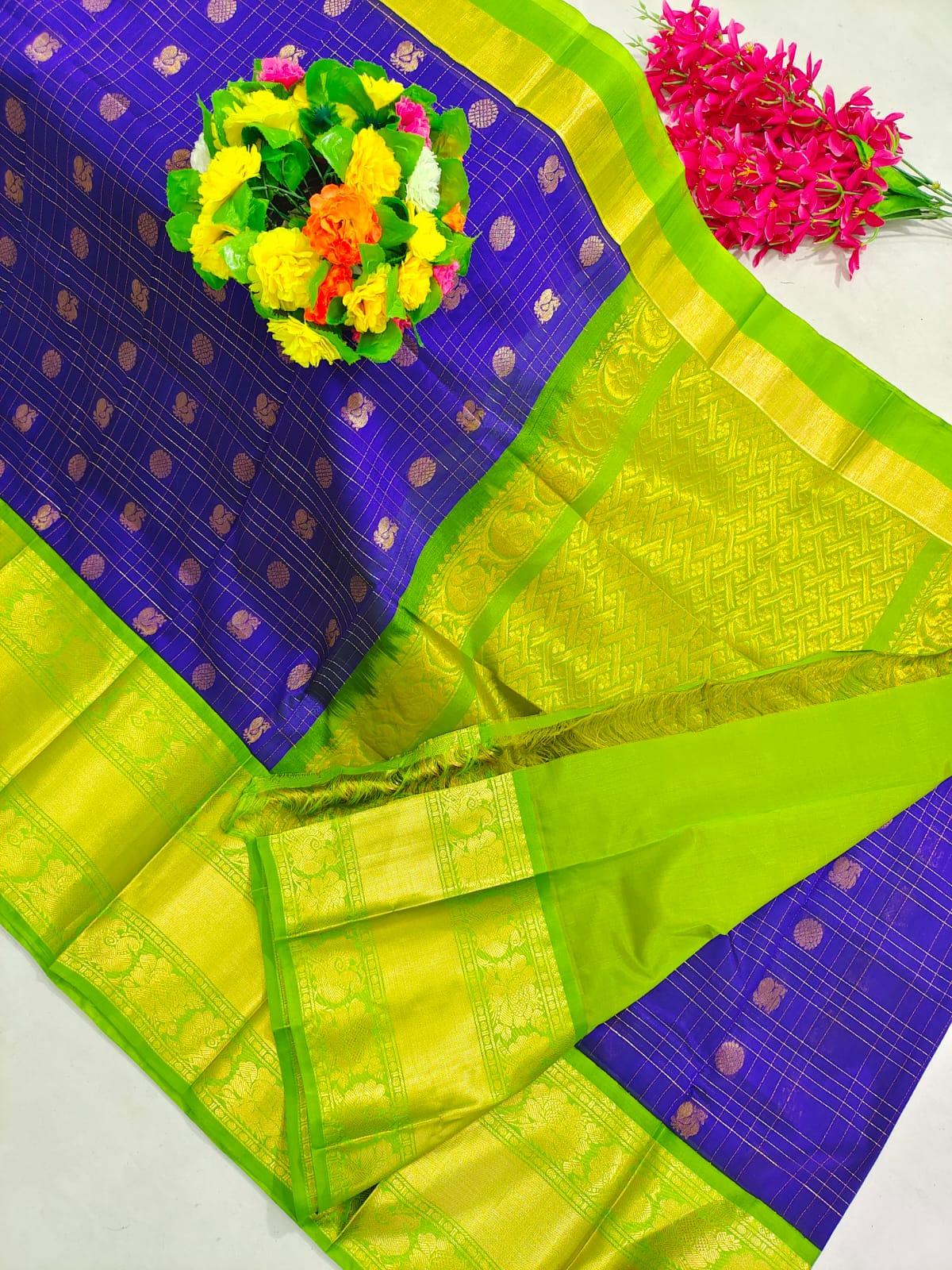 Kuppadam Pattu Kanchi Border Saree