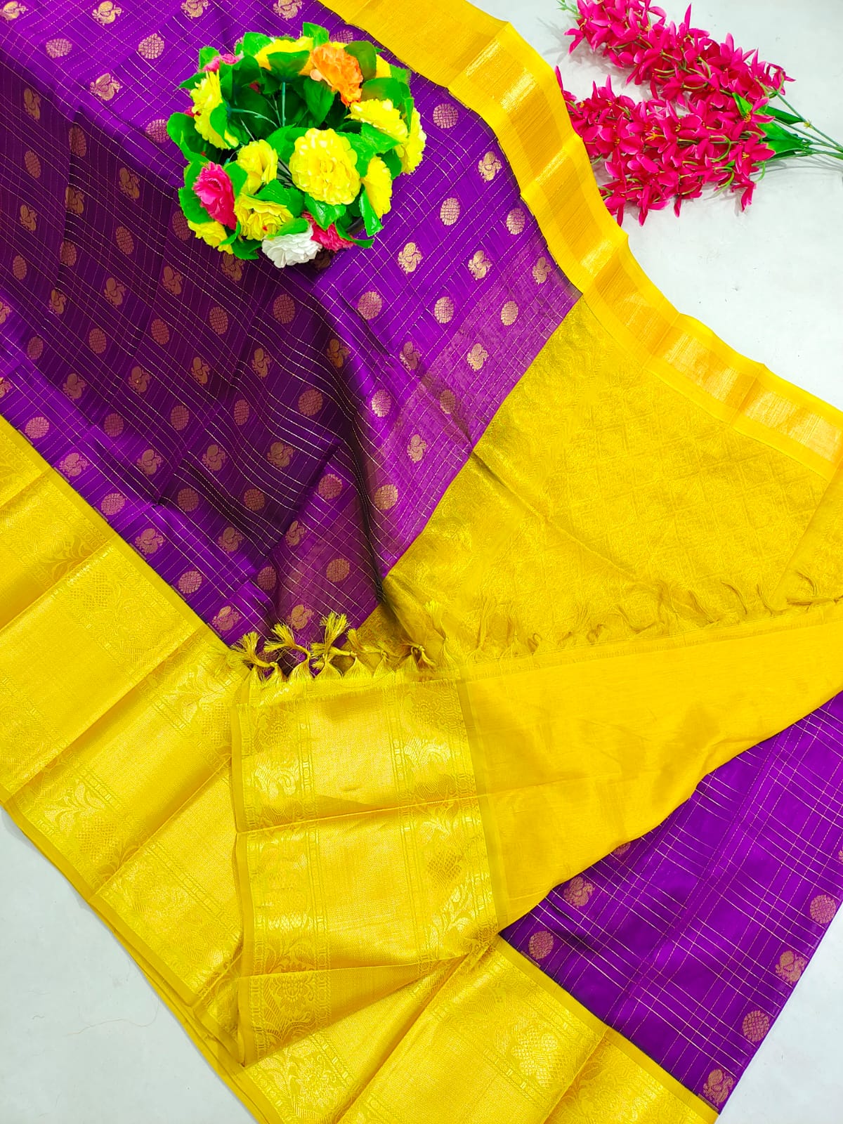 Kuppadam Pattu Kanchi Border Saree