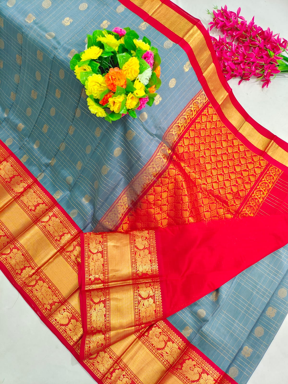 Kuppadam Pattu Kanchi Border Saree