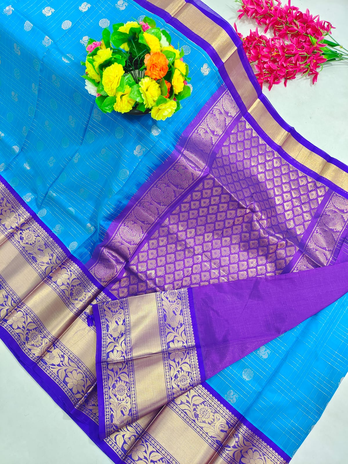 Kuppadam Pattu Kanchi Border Saree