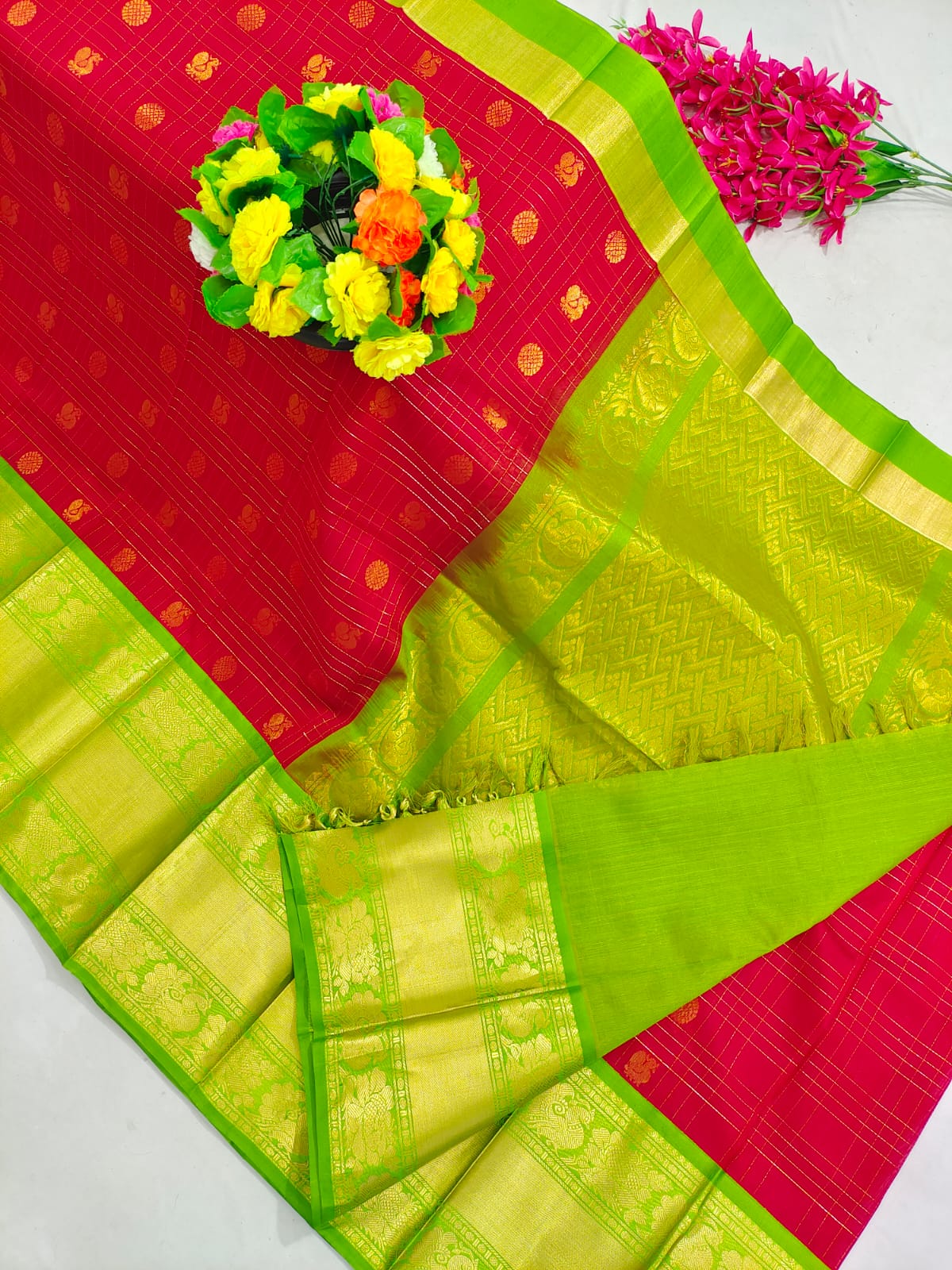 Kuppadam Pattu Kanchi Border Saree