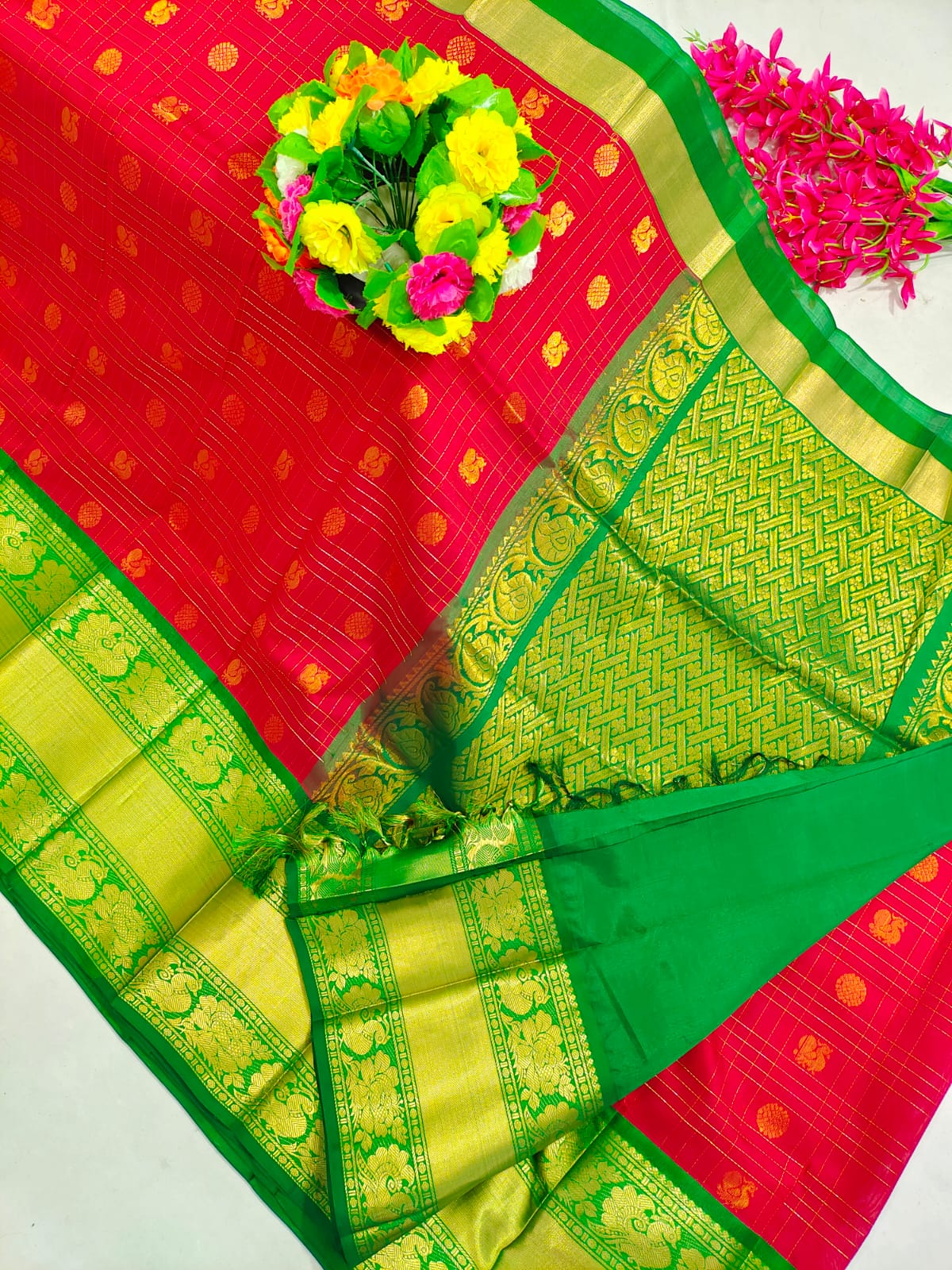 Kuppadam Pattu Kanchi Border Saree