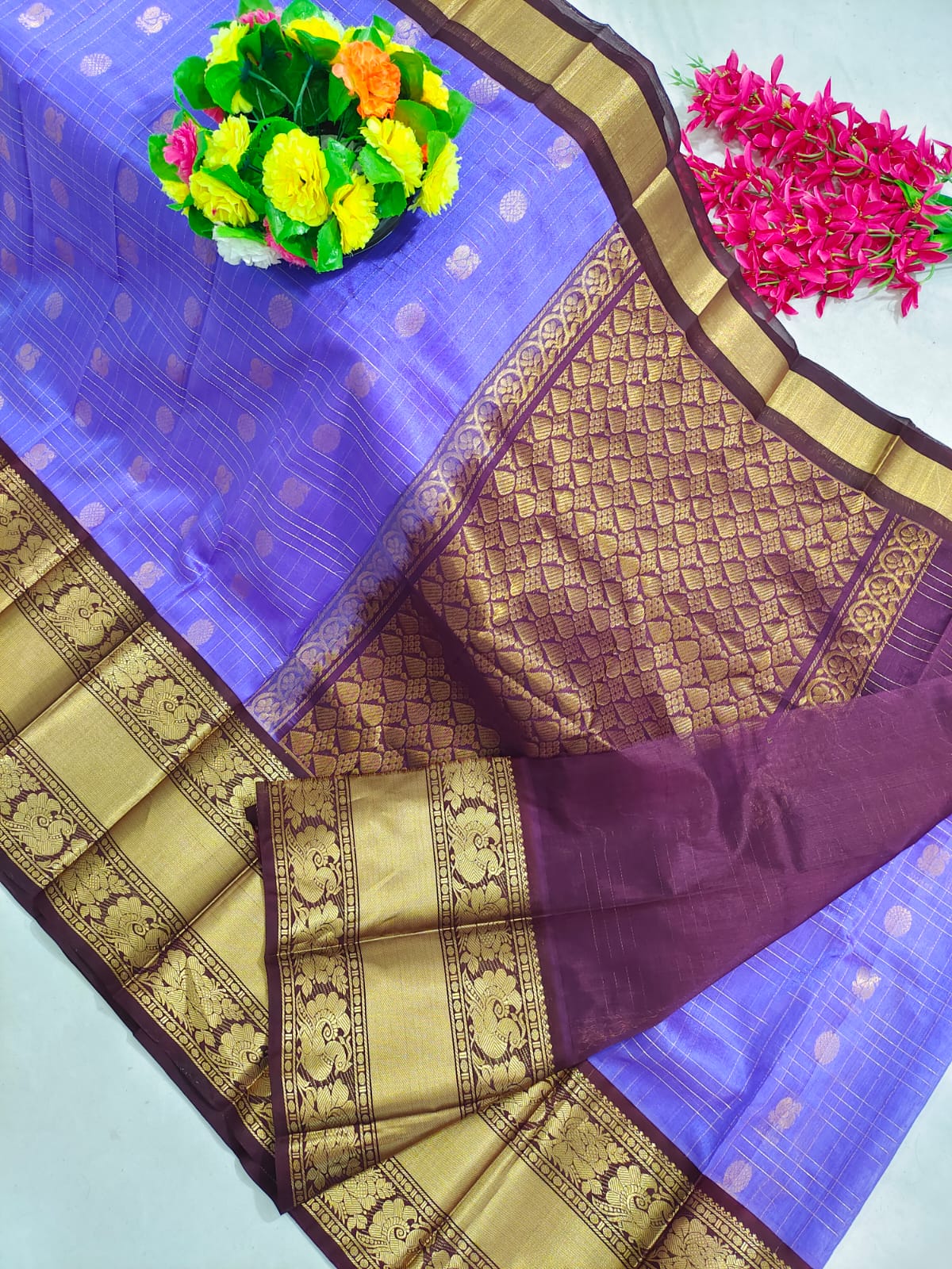 Kuppadam Pattu Kanchi Border Saree