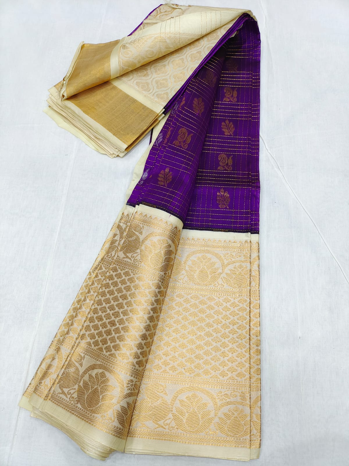 Kuppadam pattu kanchi border saree