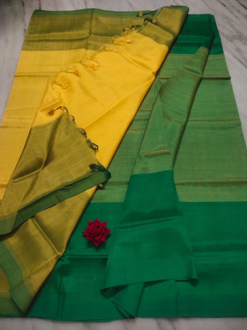 Mangalagiri pattu by cotton plain saree