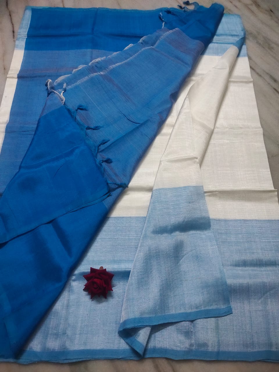 Mangalagiri pattu by cotton plain saree