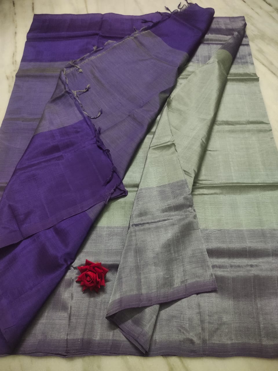 Mangalagiri pattu by cotton plain saree