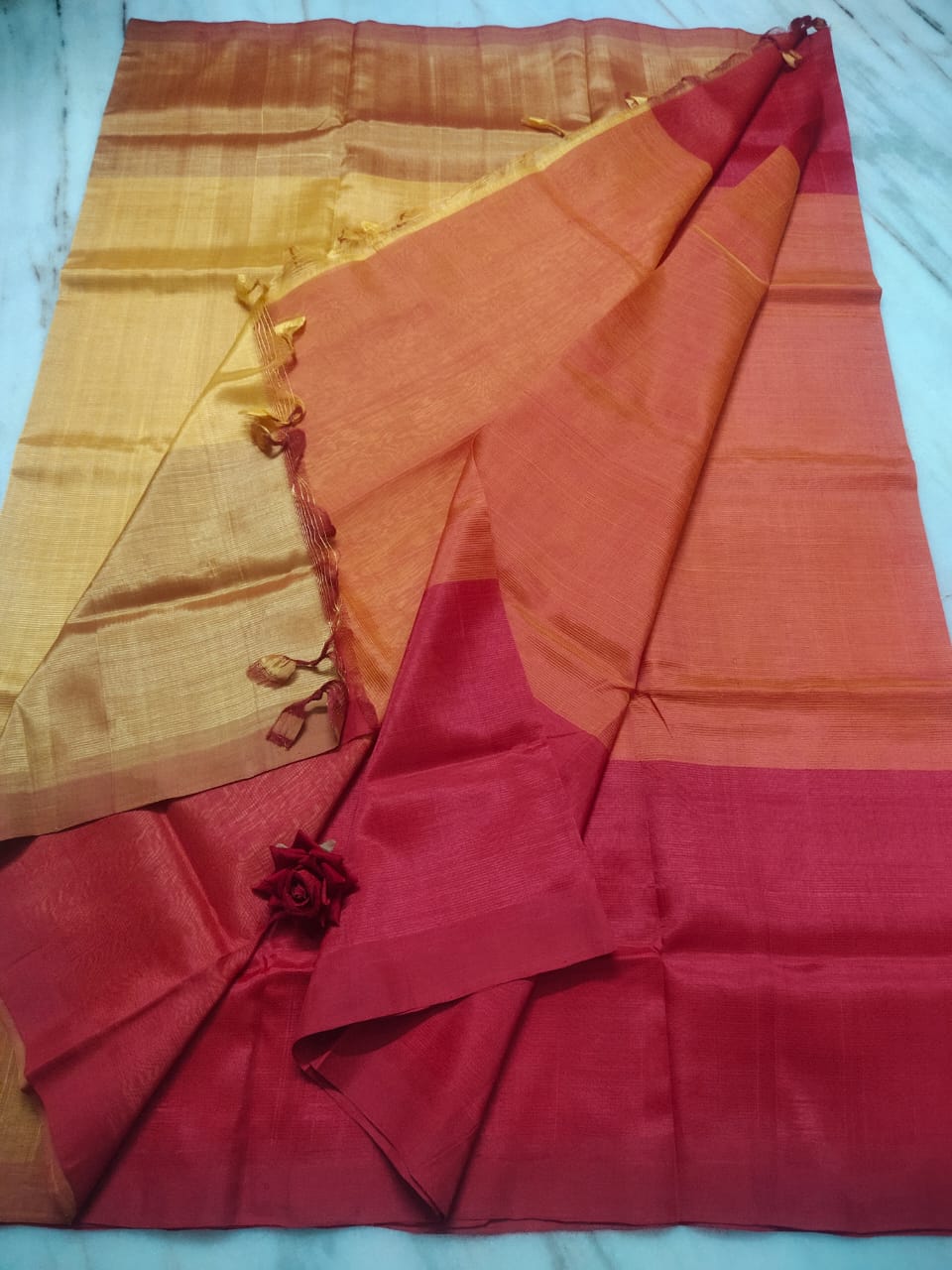 Mangalagiri pattu by cotton plain saree