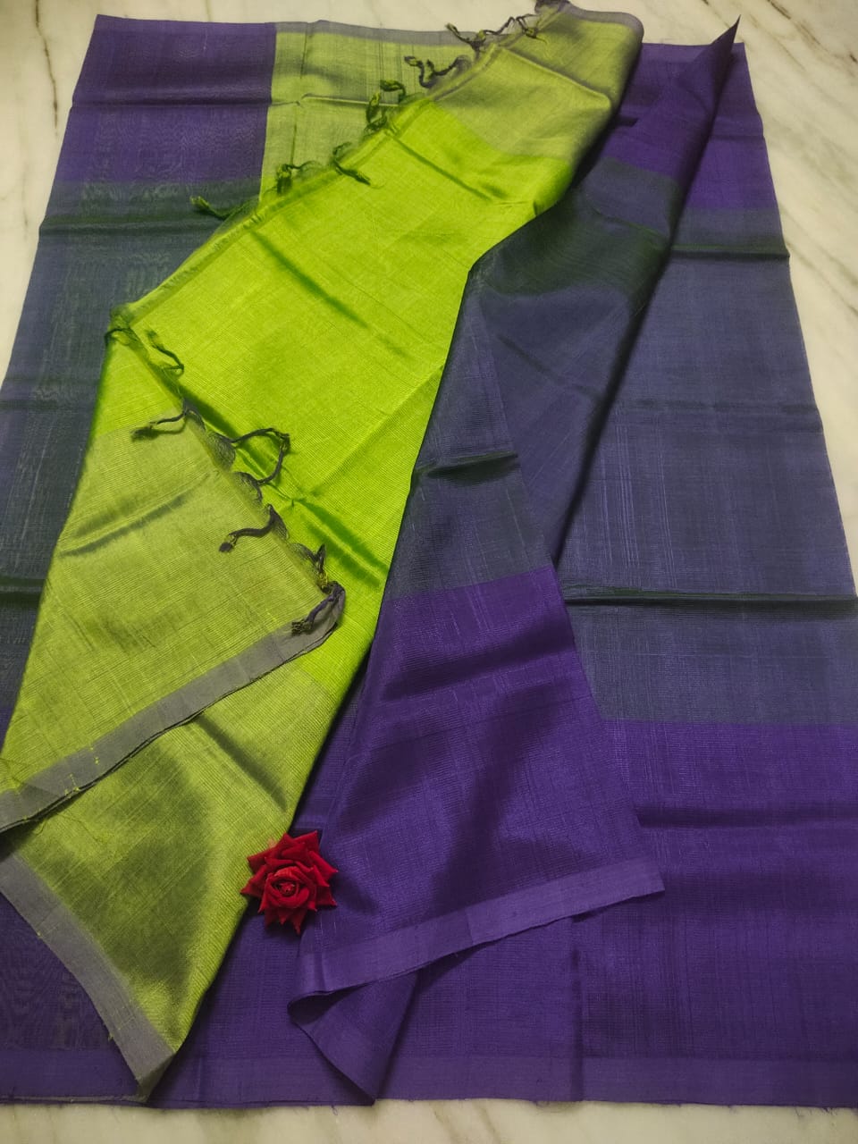 Mangalagiri pattu by cotton plain saree