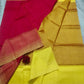 Mangalagiri pattu by cotton plain saree