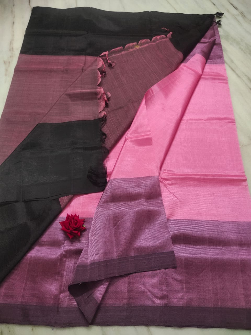 Mangalagiri pattu by cotton plain saree