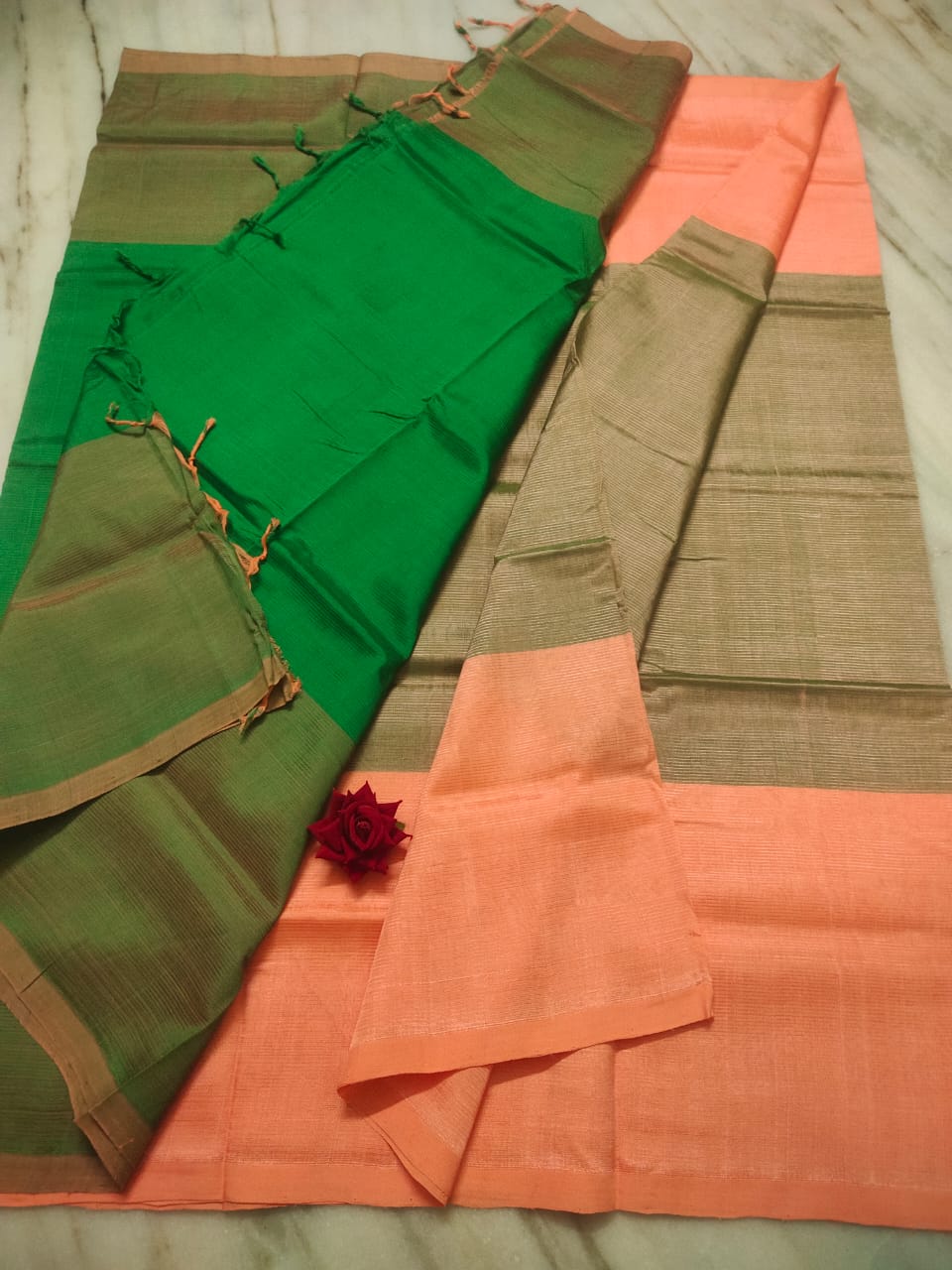 Mangalagiri pattu by cotton plain saree