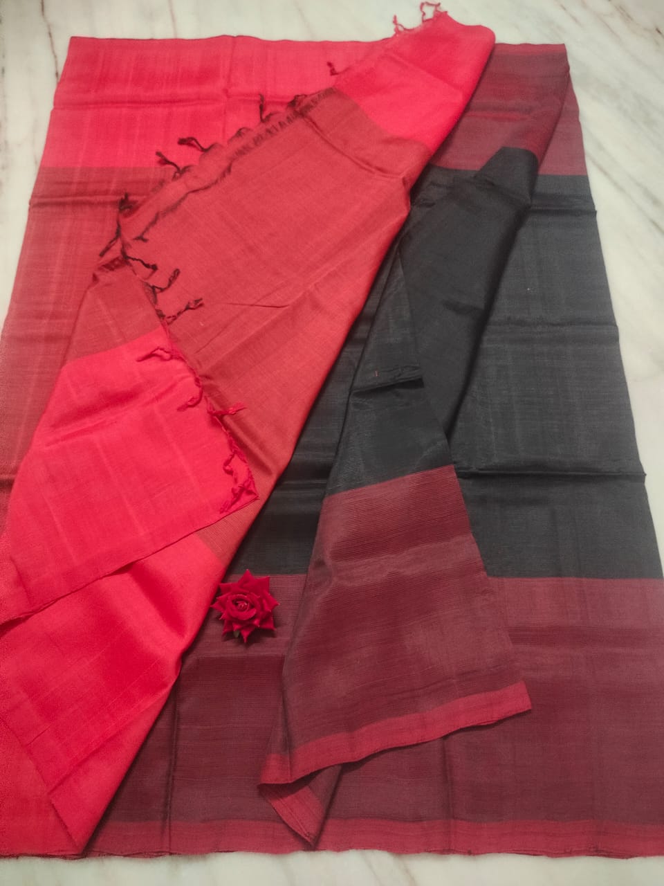 Mangalagiri pattu by cotton plain saree