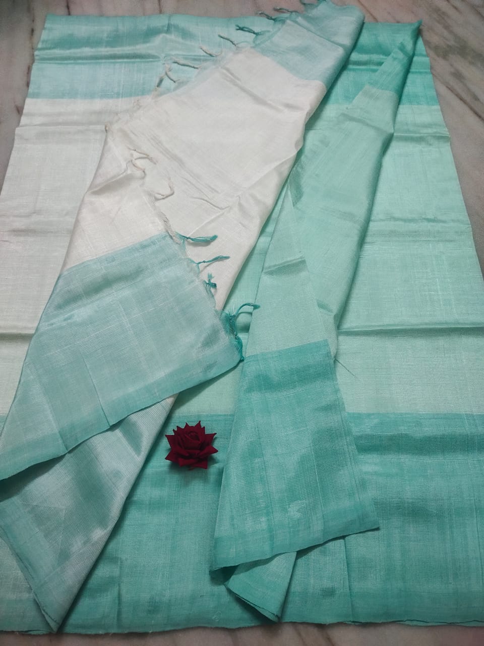 Mangalagiri pattu by cotton plain saree